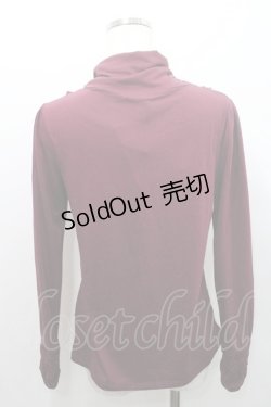 画像2: axes femme / ハイネックインナープルオーバー M ワイン I-26-01-08-024-AX-TO-TE-ZI