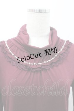 画像3: axes femme / ハイネックインナープルオーバー M ワイン I-26-01-08-024-AX-TO-TE-ZI