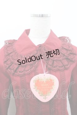 画像3: BABY,THE STARS SHINE BRIGHT / 2重衿袖ピンタックブラウス  エンジ I-26-01-08-026-BA-BL-SA-ZI