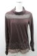 画像1: axes femme / 裾レースタートルネックプルオーバー M ブラウン I-26-01-08-029-AX-TO-TE-ZI (1)