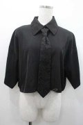 HARE / ジャガード切替シャツ  黒 I-26-01-10-023-0-BL-SA-ZI