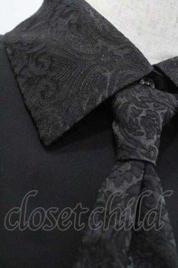 画像3: HARE / ジャガード切替シャツ  黒 I-26-01-10-023-0-BL-SA-ZI