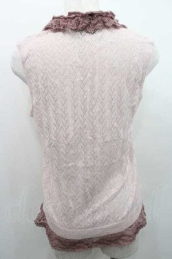 画像2: INGEBORG / フリルニットベスト M ピンク I-26-01-10-027-LO-TO-SA-ZI