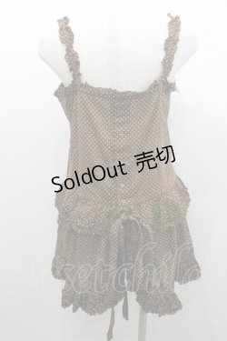 画像2: PINK HOUSE / 水玉フリルキャミソール  ブラウン I-26-01-10-028-LO-TO-SA-ZI