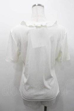 画像2: INGEBORG / フリル襟&モチーフ付半袖トップス M アイボリー I-26-01-10-029-LO-TO-SA-ZI