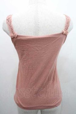 画像2: INGEBORG / 肩紐レース&モチーフ付キャミソール 11号 ピンク I-26-01-10-033-LO-TO-SA-ZI