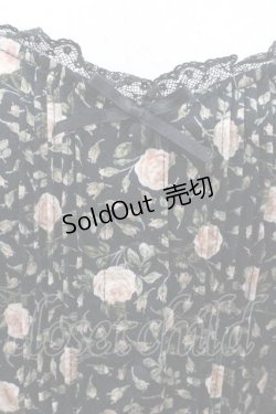 画像3: PINK HOUSE / 薔薇柄前開きキャミソール L ブラック I-26-01-10-038-LO-TO-SA-ZI