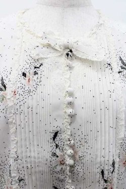 画像4: INGEBORG / 百合柄レース半袖ブラウス S アイボリー I-26-01-10-039-LO-BL-SA-ZI