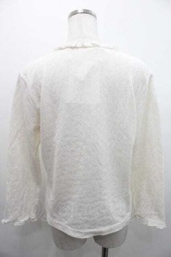 画像2: INGEBORG / 縦フリル長袖トップス M アイボリー I-26-01-10-040-LO-TO-SA-ZI