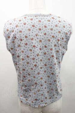 画像2: PINK HOUSE / 小花柄タンクトップ L ライトブルー I-26-01-10-044-LO-TO-SA-ZI