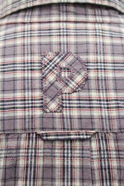 画像3: PINK HOUSE / アルファベットアップリケボタンダウンシャツ M パープル I-26-01-10-049-LO-BL-SA-ZI