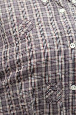 画像5: PINK HOUSE / アルファベットアップリケボタンダウンシャツ M パープル I-26-01-10-049-LO-BL-SA-ZI