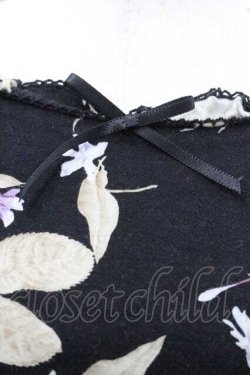 画像3: INGEBORG / 花柄五分袖トップス Ｍ ブラック I-26-01-10-059-LO-TO-SA-ZI