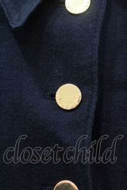 画像4: INGEBORG / リボン&金ボタンスウェットカーディガン  ブラック I-26-01-10-063-LO-TO-SA-ZI