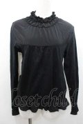 PINK HOUSE / シャーリングハイネックトップス 4(L) 黒 I-26-01-10-064-LO-TO-SA-ZI