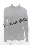 PINK HOUSE / シャーリングハイネックトップス 4(L) 黒 I-26-01-10-064-LO-TO-SA-ZI