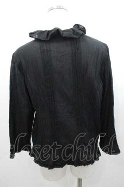 画像2: INGEBORG / フリルシアーブラウス M ブラック I-26-01-10-065-LO-BL-SA-ZI