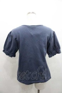 画像2: PINK HOUSE / ロゴ入りパフスリーブカットソー  グレーＸ白 I-26-01-10-068-LO-TO-SA-ZI