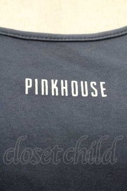 画像3: PINK HOUSE / ロゴ入りパフスリーブカットソー  グレーＸ白 I-26-01-10-068-LO-TO-SA-ZI