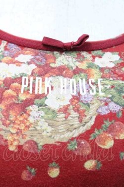 画像3: PINK HOUSE / いちごバスケット柄カットソー  赤 I-26-01-10-070-LO-TO-SA-ZI