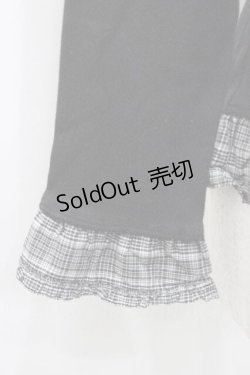 画像4: PINK HOUSE / ラグランスリーブフリルカットソー  黒Ｘチェック I-26-01-10-072-LO-TO-SA-ZI