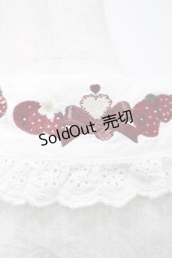 画像4: Amavel / Strawberry Basketコットンブラウス  生成りＸ赤 I-26-01-10-006-CA-BL-SA-ZI