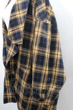 画像3: HEIHEI / タータンチェックロングジャケット  ベージュｘ黒チェック I-26-01-10-076-PU-JA-SA-ZI