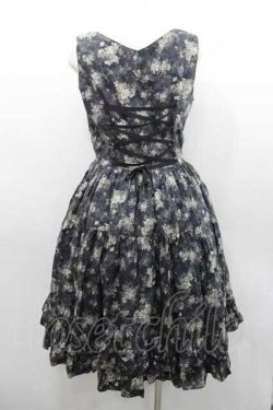 画像2: Innocent World / コルセットティアードジャンパースカート  グレー I-26-01-10-077-IW-OP-SA-ZI