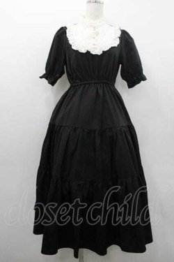 画像1: m petit by misako / TT*AMデシンヨークワンピース S 濃黒 I-26-01-10-079-LO-OP-SA-ZI