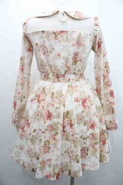 画像2: LIZ LISA / ローズ柄ワンピース  白Ｘピンク I-26-01-10-084-LO-OP-SA-ZI