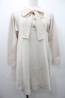 画像1: An MILLE / ビジューボタンニットワンピース  アイボリー I-26-01-10-085-EL-OP-SA-ZI