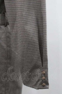 画像4: Fi.n.t / スクエアチェックタイトワンピース  ベージュＸブラウン I-26-01-10-088-CA-OP-SA-ZI