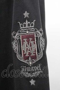 画像4: Amavel / Histoire Epeistミリタリーワンピース  黒Ｘボルドー I-26-01-10-091-CA-OP-SA-ZI