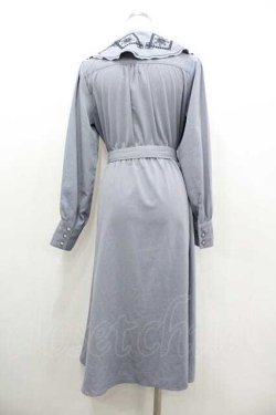 画像2: axes femme / 刺繍襟ワンピース  サックス I-26-01-10-092-AX-OP-SA-ZI