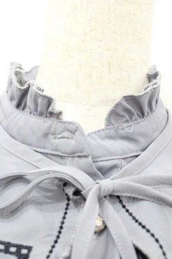 画像4: axes femme / 刺繍襟ワンピース  サックス I-26-01-10-092-AX-OP-SA-ZI