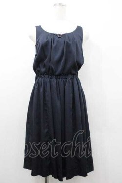 画像1: axes femme / ビジュージャンパースカート  ネイビー I-26-01-10-093-AX-OP-SA-ZI