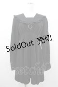 Amilige / フリル襟風長袖ワンピース M 黒 I-26-01-10-096-PU-OP-SA-ZI