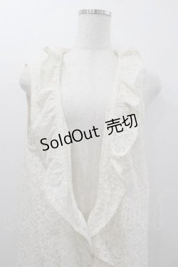 画像3: INGEBORG / 総レースロングジレ 11号 アイボリー I-26-01-10-098-LO-TO-SA-ZI