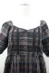 画像3: PINK HOUSE / チェック半袖チュニックブラウス  黒Ｘ茶 I-26-01-10-100-LO-BL-SA-ZI (3)