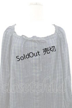 画像3: PINK HOUSE / ピコフリル使いチェックシャツワンピース  グリーンＸネイビー I-26-01-10-101-LO-OP-SA-ZI