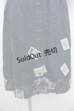 画像2: PINK HOUSE / かおくまワッペンデニムワンピース  青デニム I-26-01-10-102-LO-OP-SA-ZI