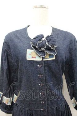 画像3: PINK HOUSE / かおくまワッペンデニムワンピース  青デニム I-26-01-10-102-LO-OP-SA-ZI