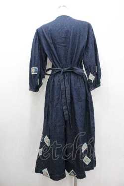 画像4: PINK HOUSE / かおくまワッペンデニムワンピース  青デニム I-26-01-10-102-LO-OP-SA-ZI