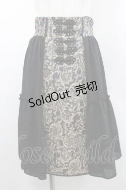 画像1: axes femme Kawaii / メイリンスカート  黒 I-26-01-10-103-AX-SK-SA-ZI