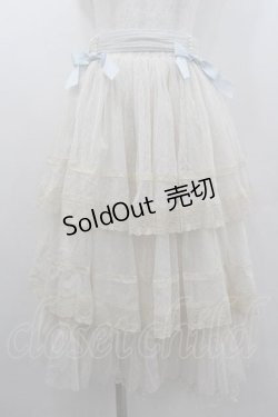 画像1: Hoshibako Works / リボンミルフィーユスカート  サックス I-26-01-10-104-LO-SK-SA-ZI