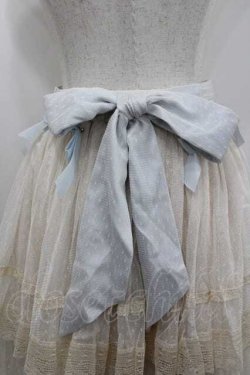 画像4: Hoshibako Works / リボンミルフィーユスカート  サックス I-26-01-10-104-LO-SK-SA-ZI