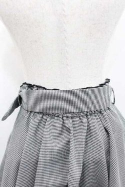画像4: evelyn / 千鳥柄スカート  黒Ｘ白 I-26-01-10-105-LO-SK-SA-ZI