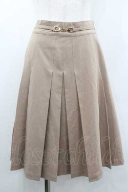 画像1: Fi.n.t / ダブルレースアップニットフレアースカート  ベージュ I-26-01-10-107-CA-SK-SA-ZI