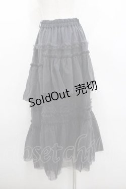 画像2: HARE / チュールフリルスカート  グレー I-26-01-10-109-0-SK-SA-ZI