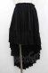 画像1: MARBLE / 前短・後長ロングスカート  ブラック I-26-01-10-110-GO-SK-SA-ZI (1)